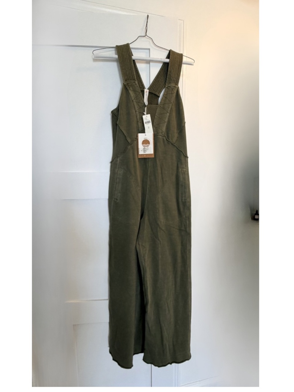 Daily Practice by Anthropologie The Palmra Jumpsuit β’ Size XS Moss New w/ Tags - Picture 12 of 15